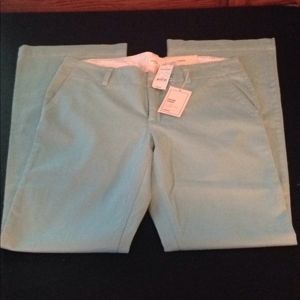 Express Super Low Rise Flare Leg Pants